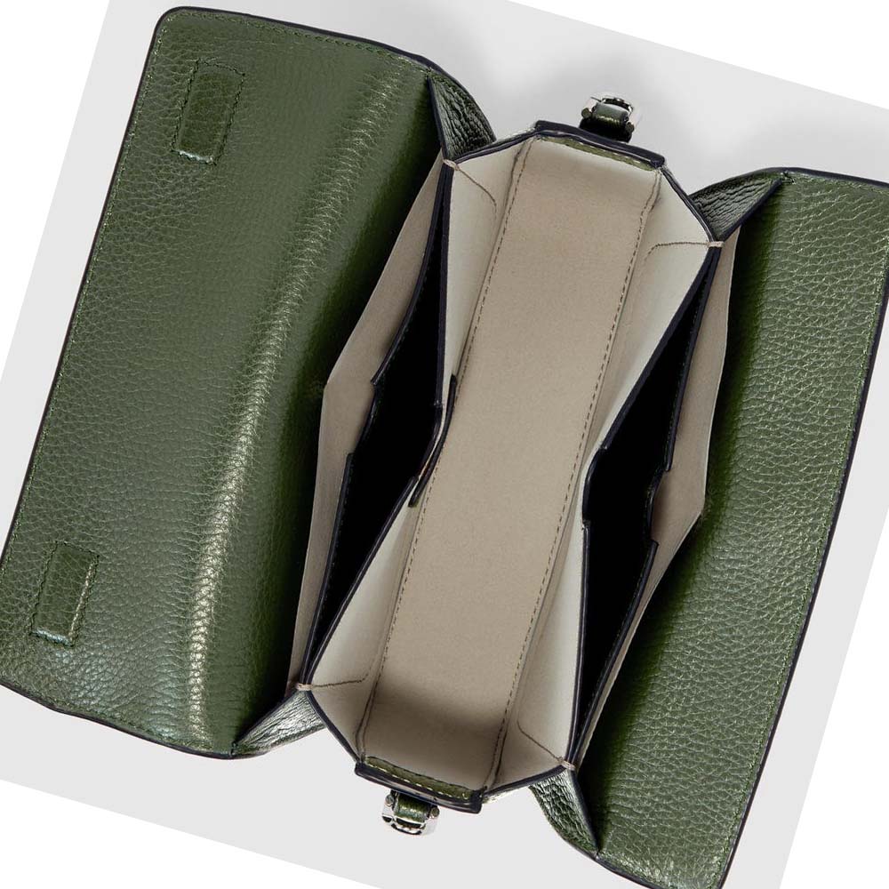 Men's Ecco TEXTUREBLOCK PINCH COMPACT Shoulder Bags Green | SG 792QMA